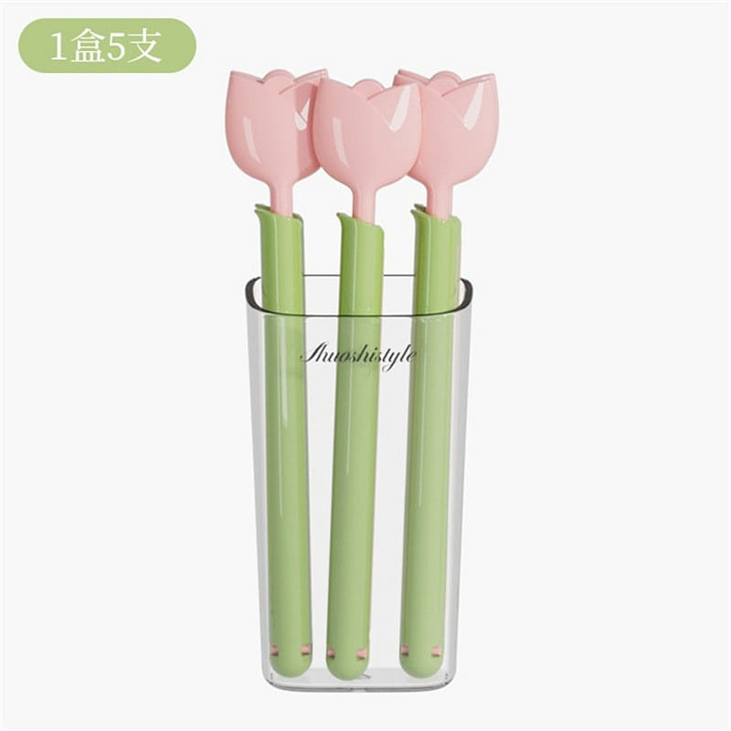 Pink Tulip Magnetic Bag Clips - Set of 5 5 count