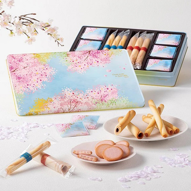 YOKUMOKU 樱花 饼干蛋卷礼盒 36枚 1 份