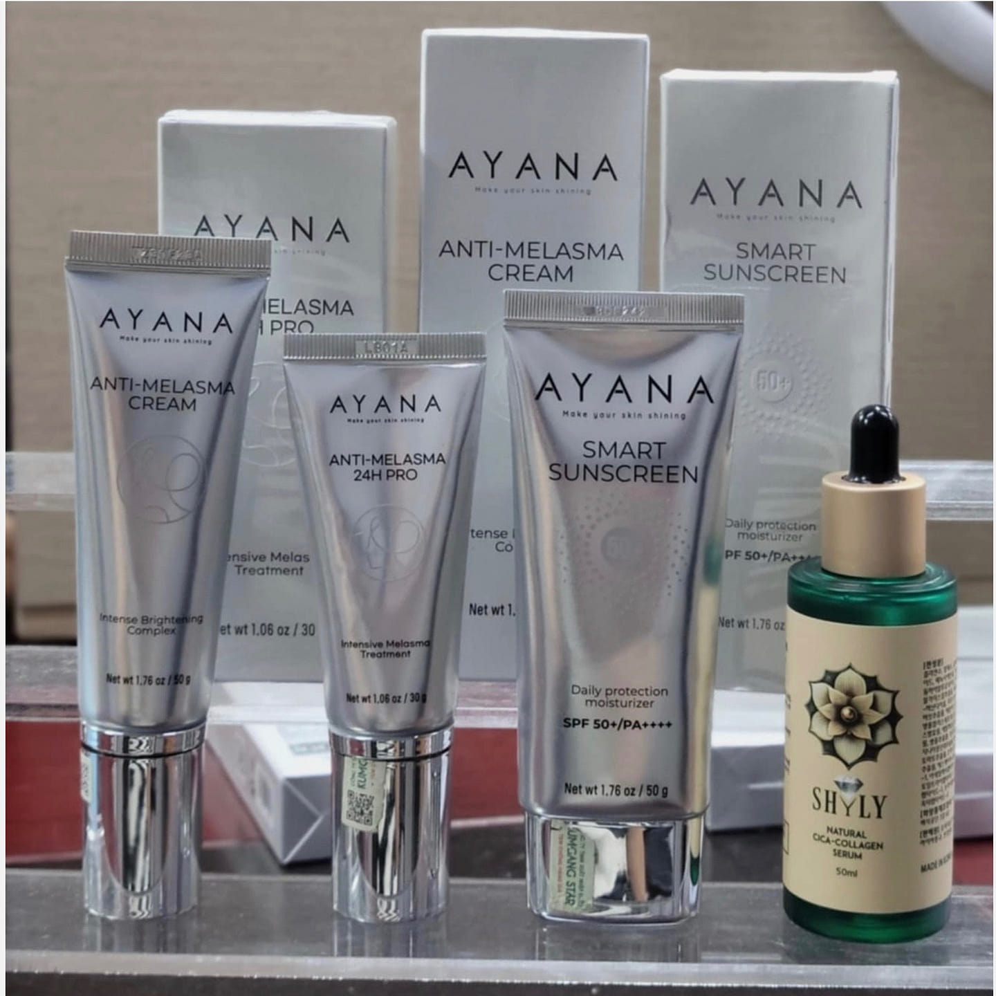 AYANA Korea Melasma Skin Care Combo of 4 Products 4 each