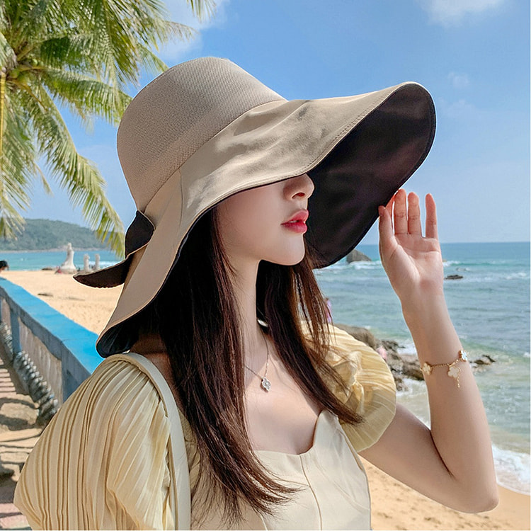 Fisherman hat, sun hat, wide-brimmed hat, Khaki F 1 each