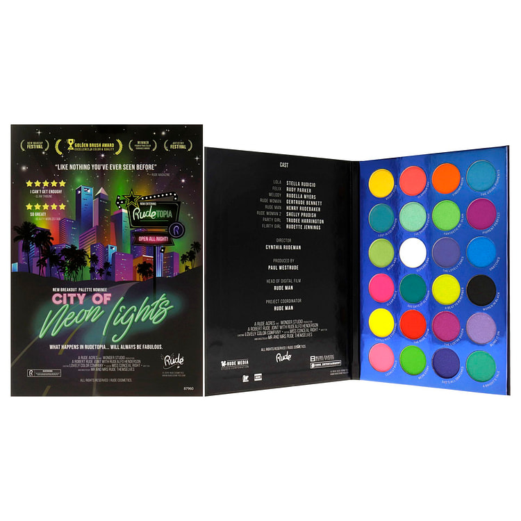 City of Neon Lights Bảng phấn mắt 24 màu 0,63 oz
