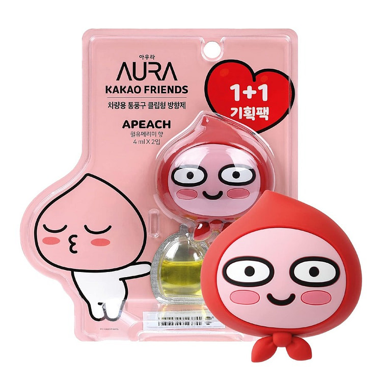 Apeach Big Head Car Vent Fragrance Set 1 box