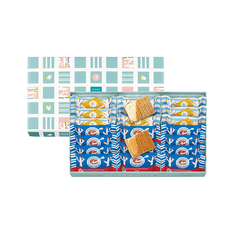 砂糖奶油树 黄油夹心焦糖布蕾饼干礼盒 21枚 1 份