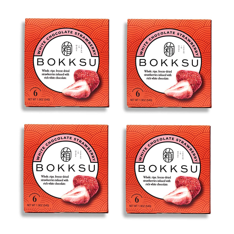 Bokksu White Strawberry 6-Piece Box (4-Pack)