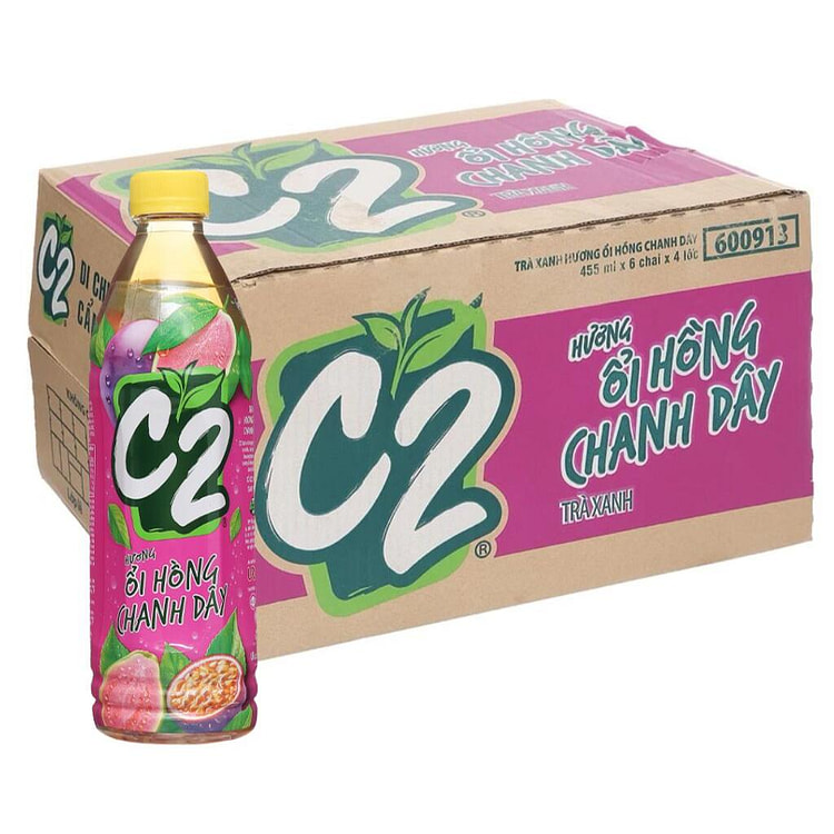 C2 粉红番石榴百香果味 455ml 24 瓶