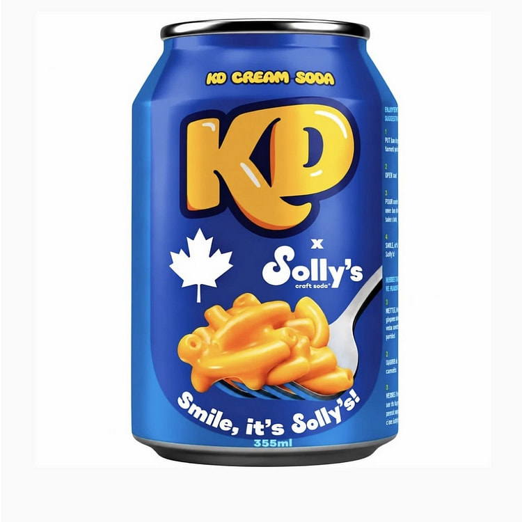 KD x Solly's Cream Soda 355mL Can (Canada) 1 each