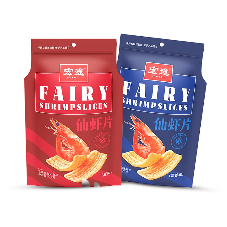 Hongtuxian shrimp chips 178g*2