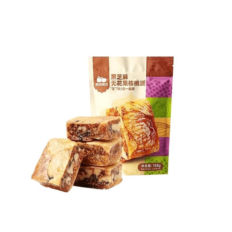 黑芝麻无花果核桃派  黑芝麻无花果夹核桃仁 158 克