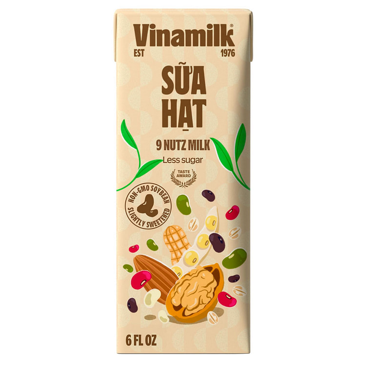 Vinamilk 9 Nutz Plant Milk, To-Go Single 6 fl.oz