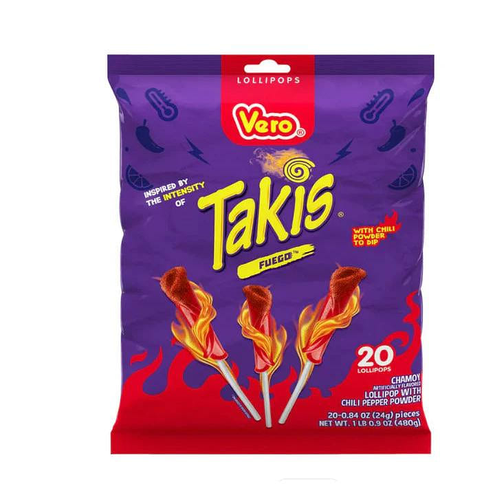 Vero Takis Fuego Lollipop 20 ct – Case – 16 Units 1 each