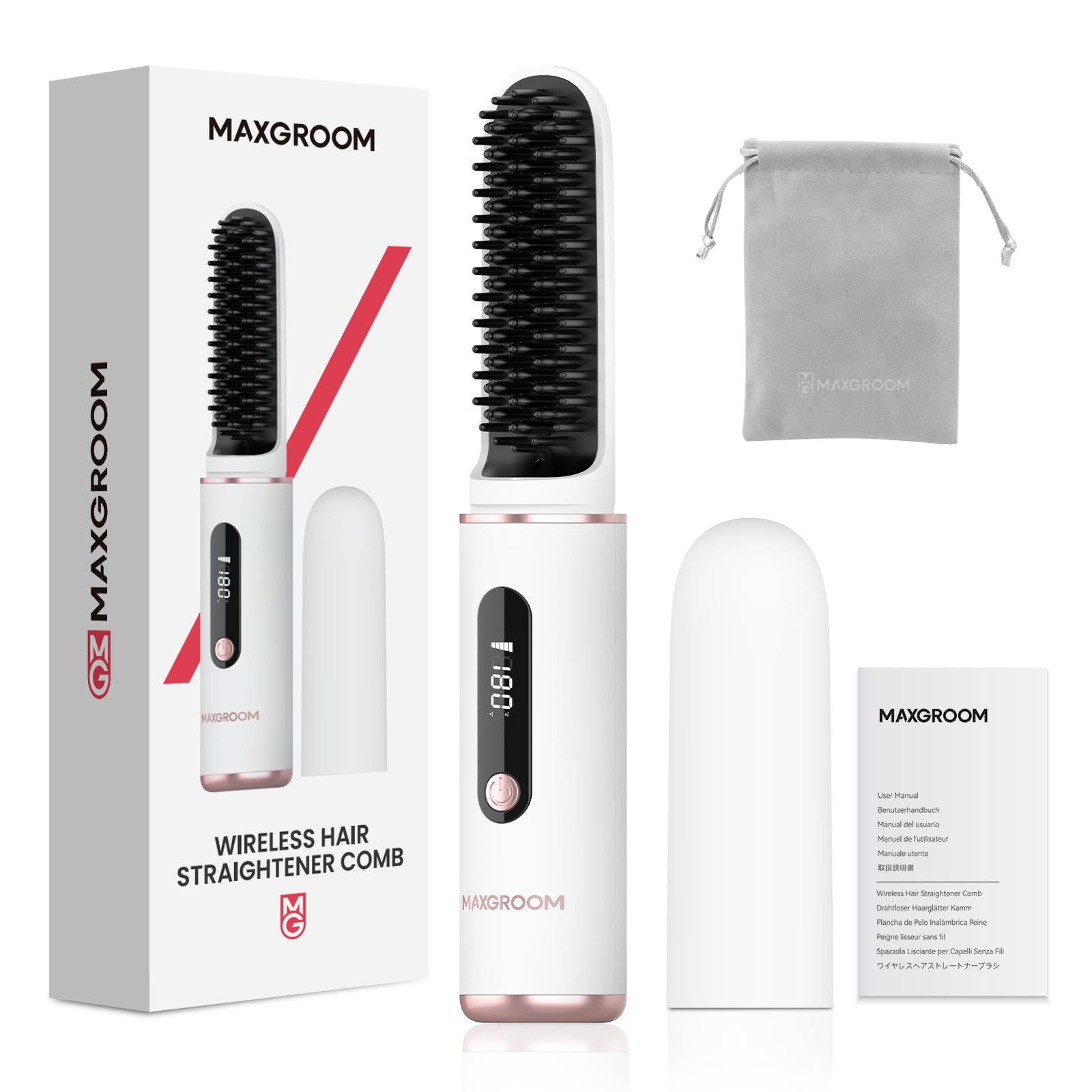 Wireless Negative Ion Hair Straightener 1 count