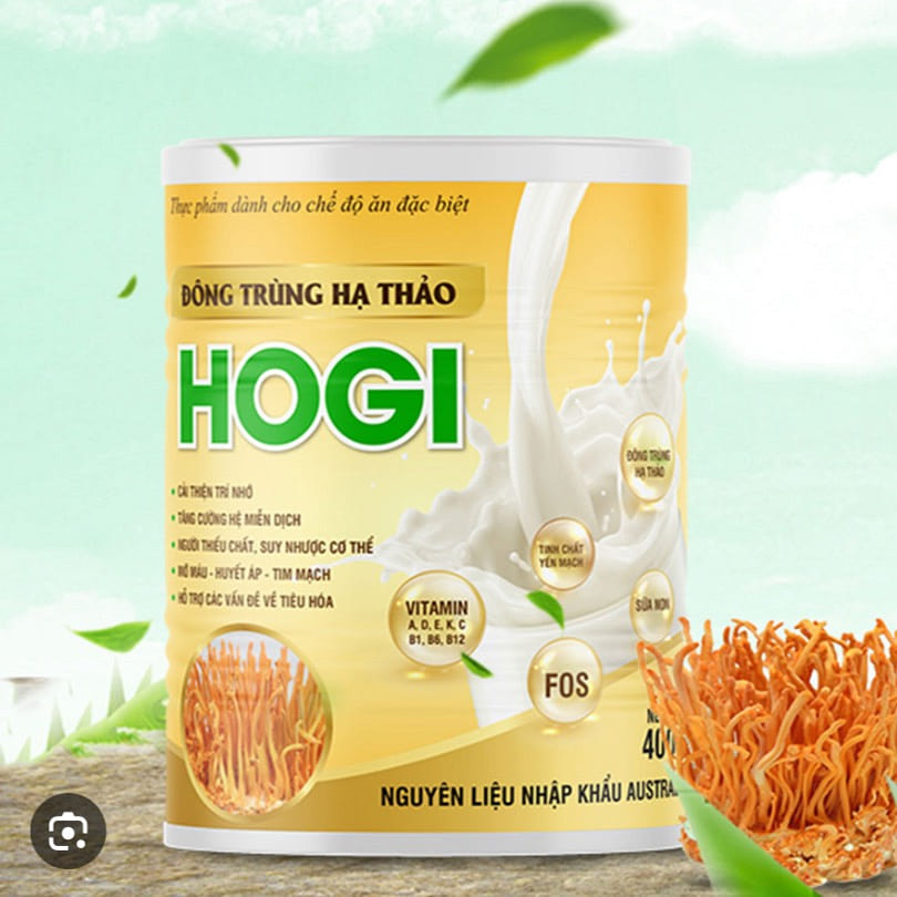 CORDYCEPT MILK POWDER HOGI 6 Packs x 400g. 6 can