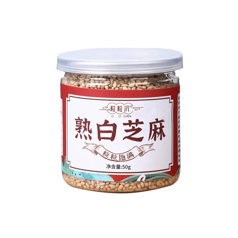 50g*1 can of cooked white sesame. 50 g