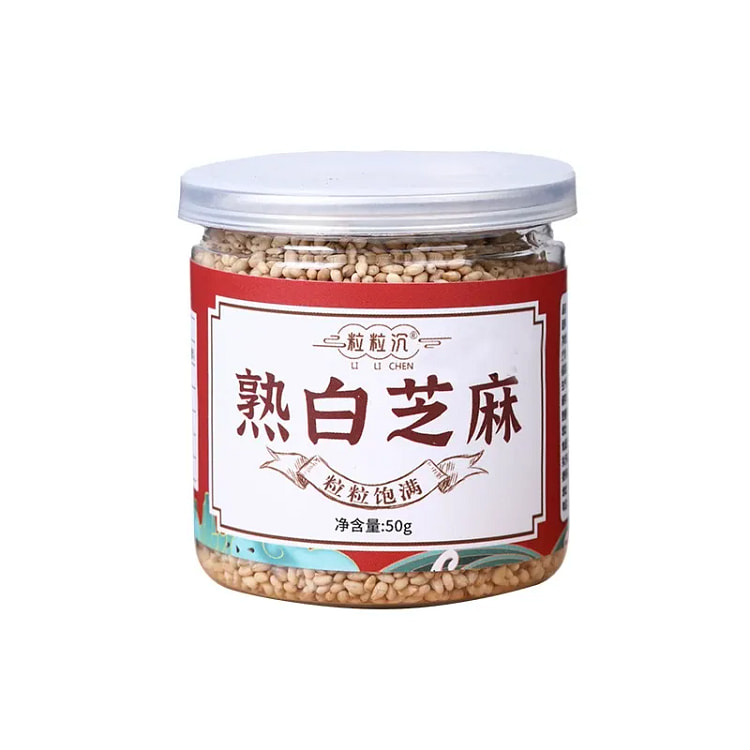 粒粒沉  熟白芝麻  50g*1罐 50 克