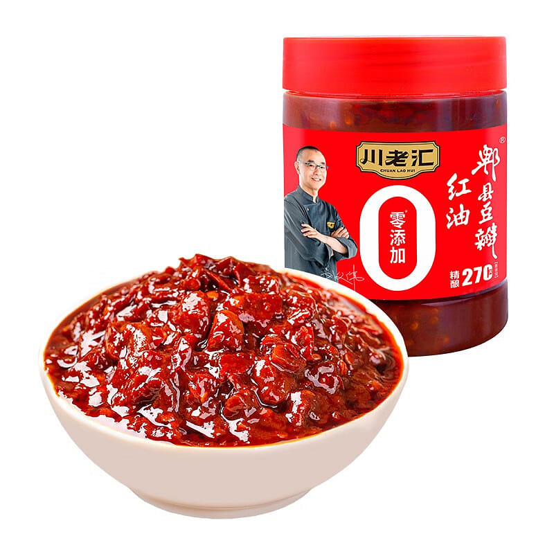 川老汇0添加红油郫县豆瓣酱500g 调味料辣椒酱 500 克