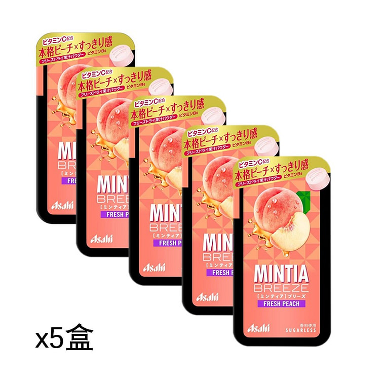 Asahi MINTIA BREEZE蜜桃味x5