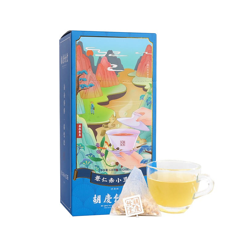 Hu Qing Yu Tang Red Bean Job's Tears Tea Healthy Spleen and Stomach Tea Bag Tea 120 g