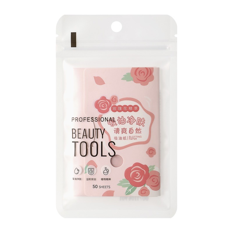 Rose Soft Soothing Oil Absorbing Facial Sheets 50, Sheets Weee!