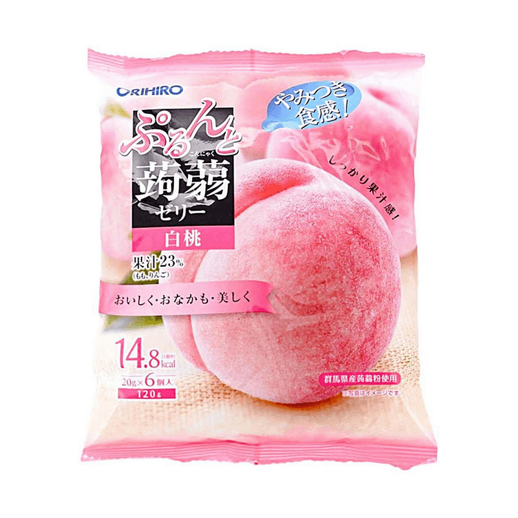 ORIHIRO Konjac Peach Jelly 120 g 1 each