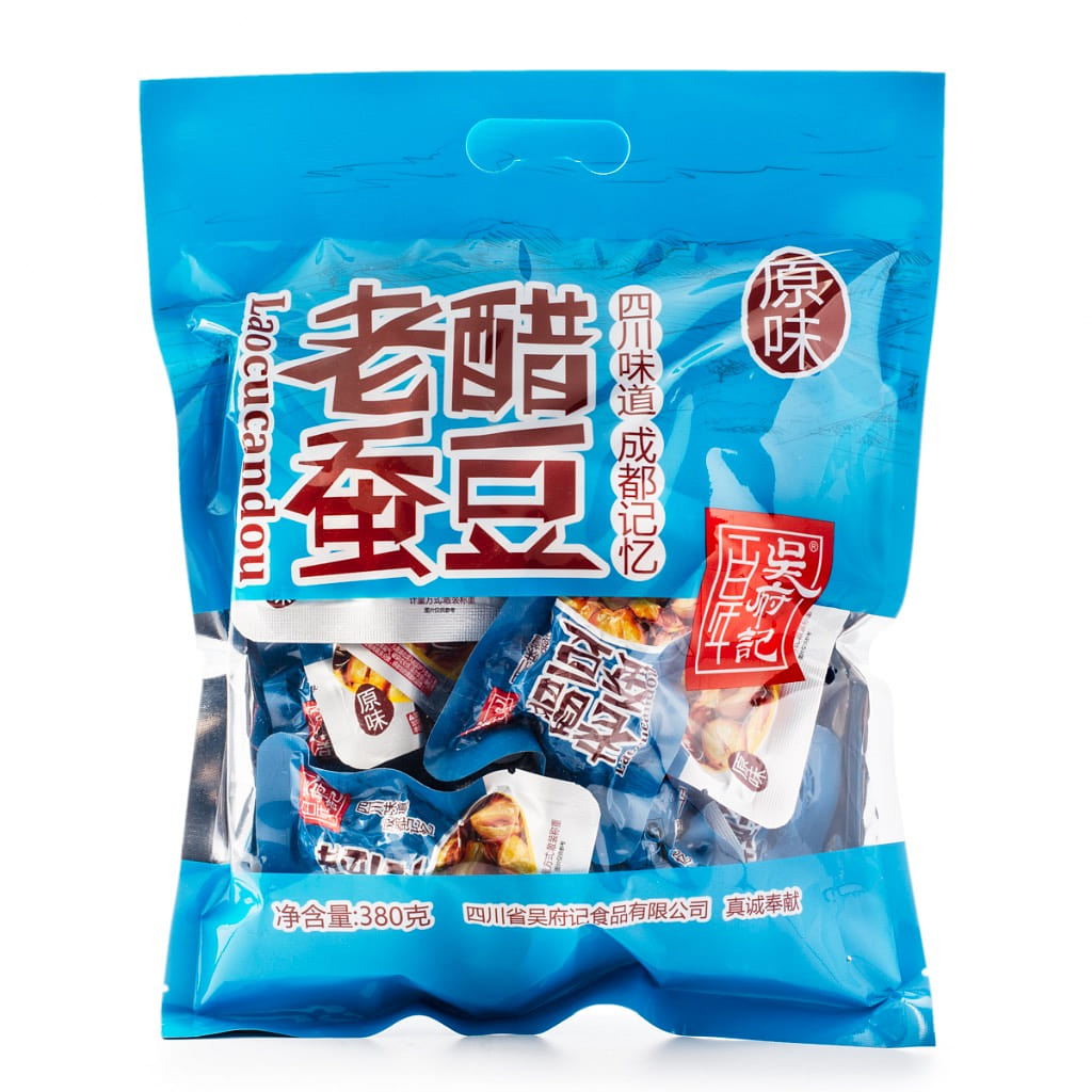 Snack Đậu Răng Ngựa Rang Muối Wufuji, Vị Truyền Thống 380 g