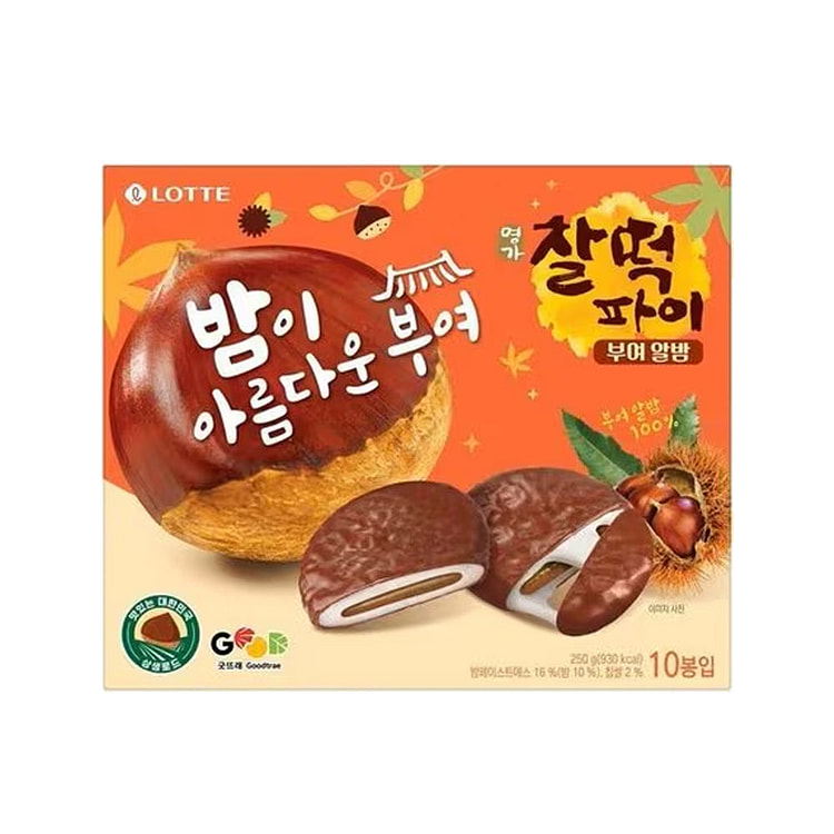 롯데 찰떡파이 알밤 250g