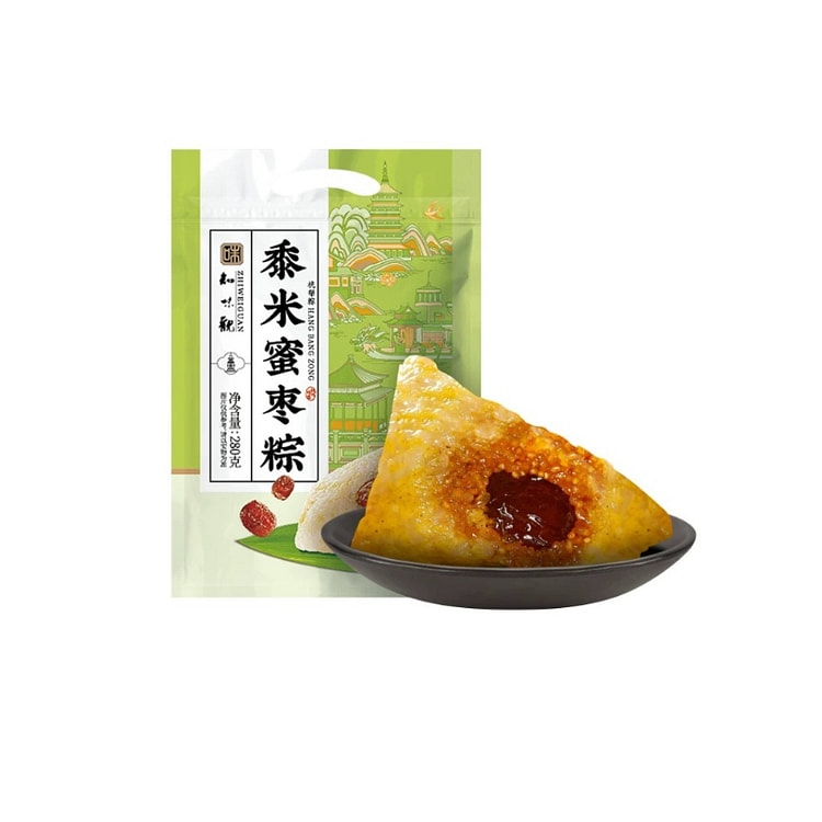 知味观端午节粽子黍米蜜枣粽140g*2只*1袋 280 克