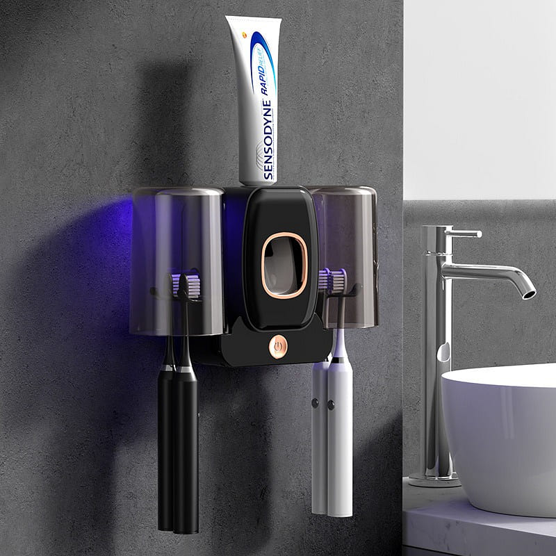 RENAI｜Smart Sterilized Toothbrush Holder RA-932 Black 1 each