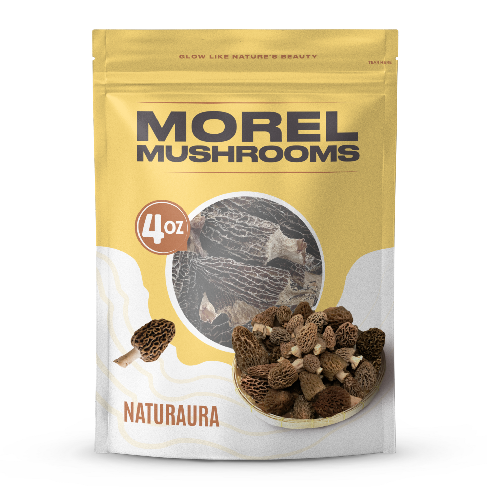 Dried Morel Mushrooms - 4 Oz by NATURAURA 1 each