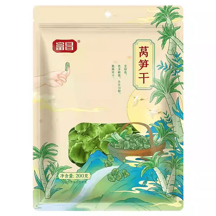 富昌 莴笋干脱水蔬菜干菜自制干货200g*1袋 200 克