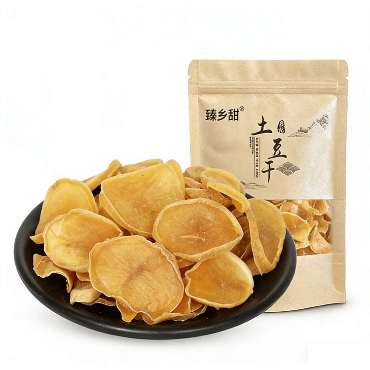 臻乡甜东北特产土豆干农家自然晾晒土豆片干货 250 克