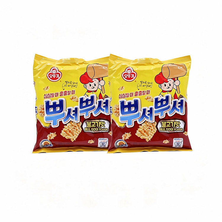 Ottogi BBQ Flavor Crunchy Noodle Snack 90 g (min 2)