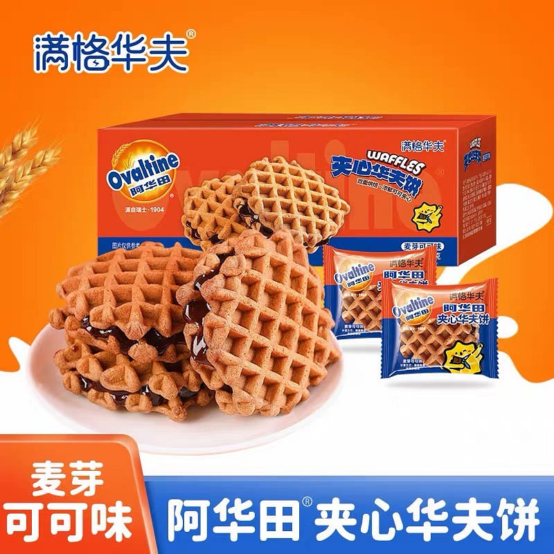 Ovaltine-filled waffles with chocolate flavor 340 g