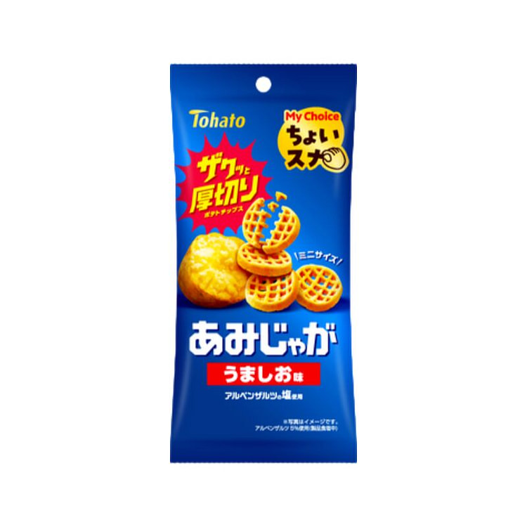 TOHATO桃哈多 美味盐味 厚烧网状薯片40g