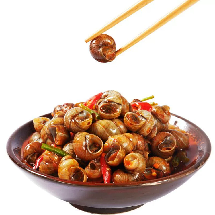 10 packs of spicy snails with sauce