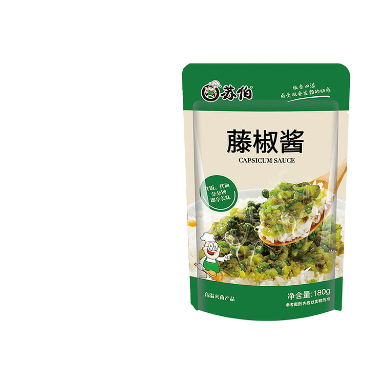 苏伯藤椒辣椒酱拌饭调味厨房酱料调味料180g*1袋