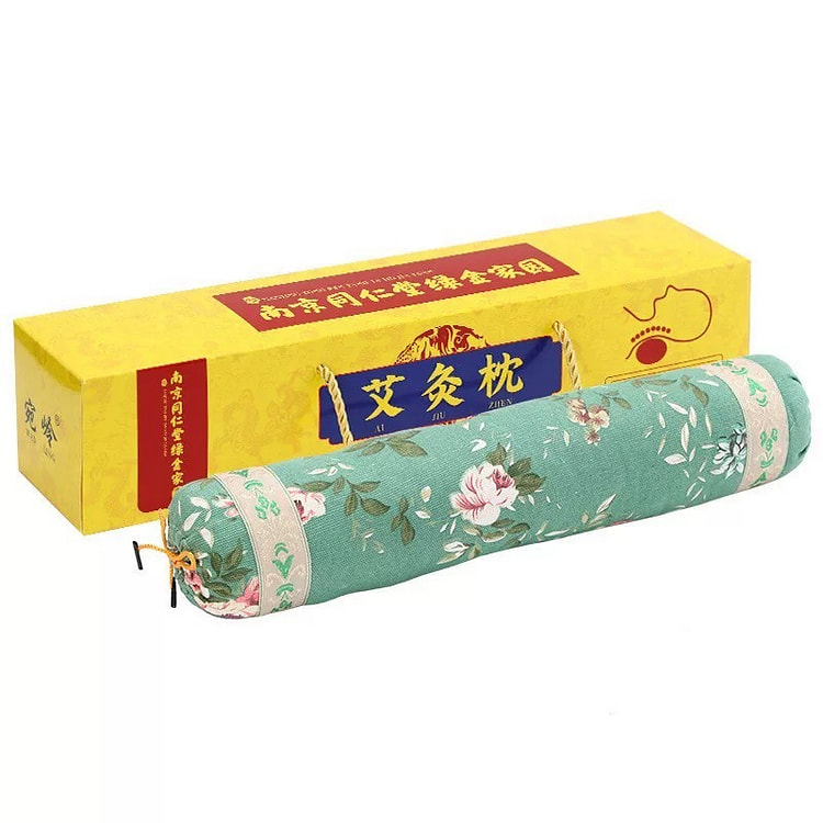 Wormwood Filling Neck Roll Pillows (Green Color)