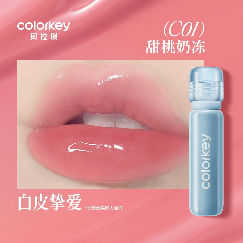 Colorkey Glass Lip Stain C04 Peach panna cotta 3ml 3 ml