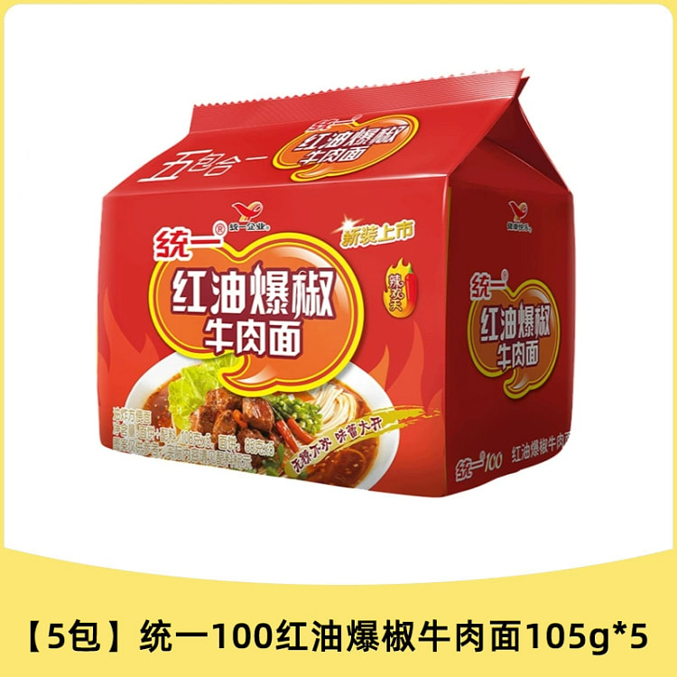 汤达人爆椒牛肉面*5包