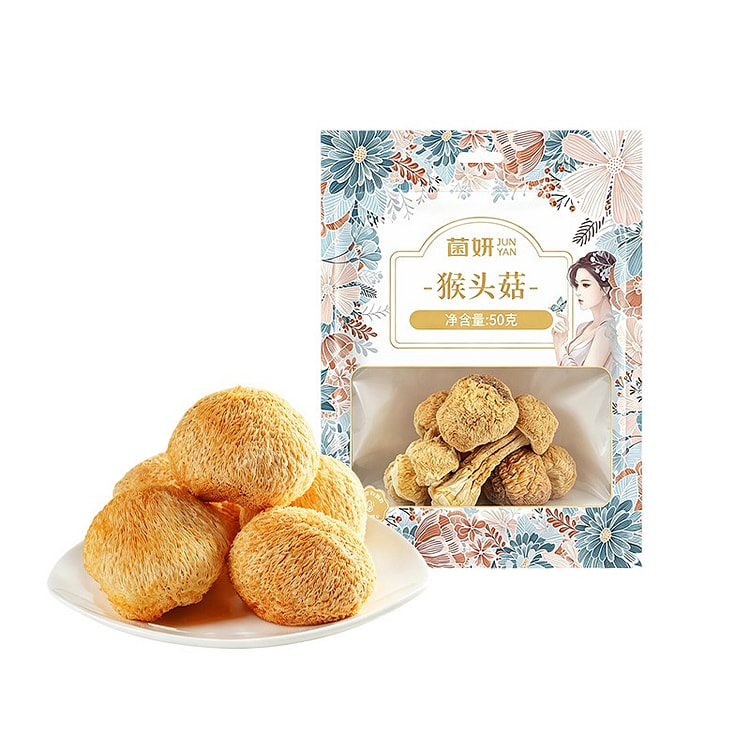 菌妍 猴头菇 50g 袋装干货大个猴头菌 50 克