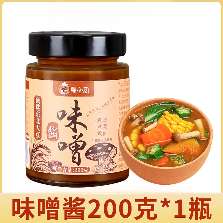 粤小厨味增酱味增汤日式200g*1瓶