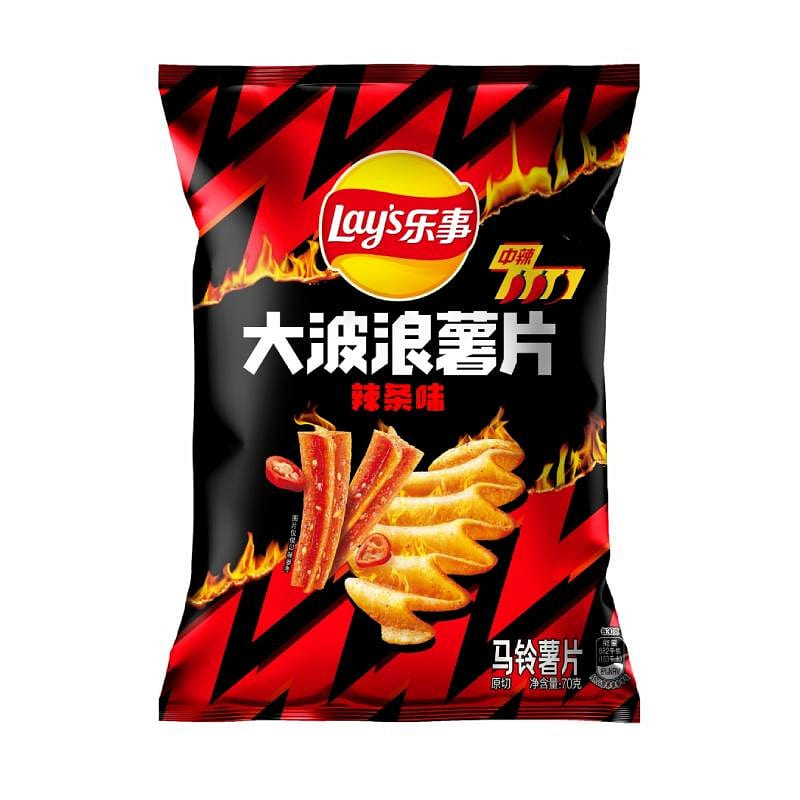 Lays Potato Chips (Spicy Gluten Strips Flavor) 70 g