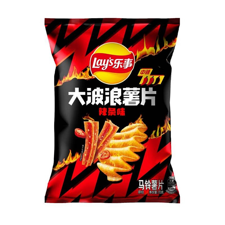 Lays Potato Chips (Spicy Gluten Strips Flavor)