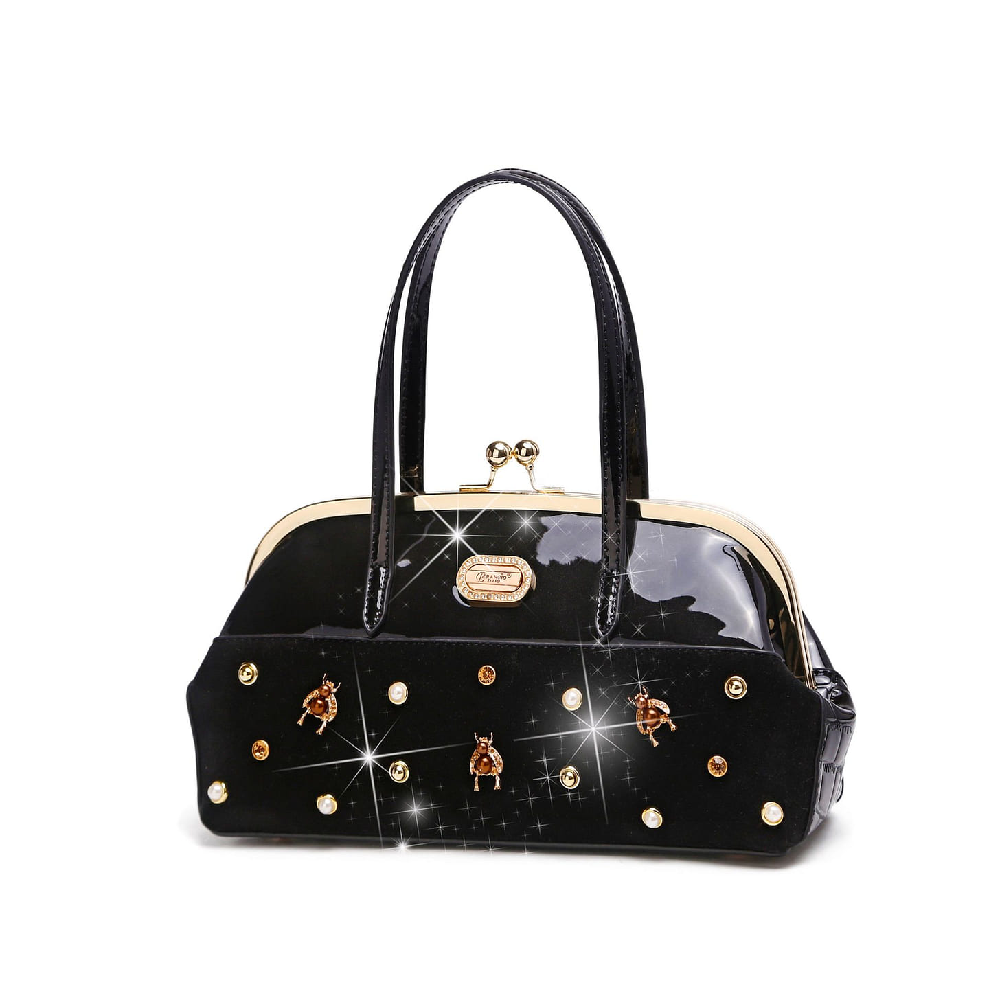 Honey Bee Handmade Evening Bag Black [RM8300L-BK] 1 each