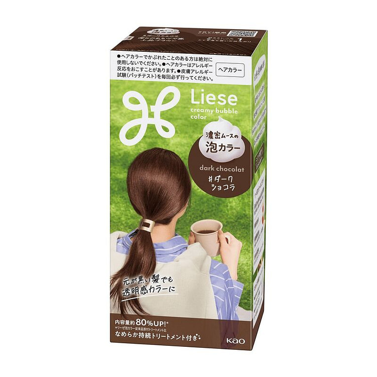 Kao Liese Prettia Foam Color Dark Chocolate 115mL 115 ml