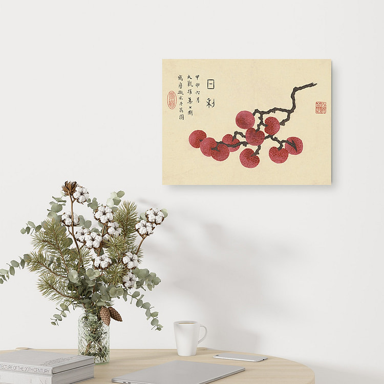 Yi Paintings 装饰画 荔枝 实木内框装裱 40cm x 60cm 
