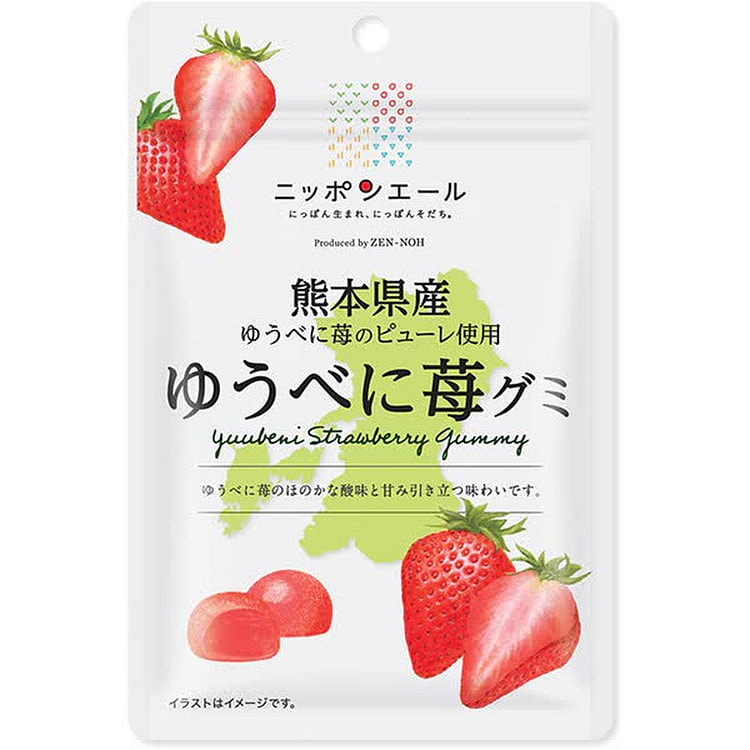 Kumamoto Yubeni Strawberry Gummy 40g 1 each