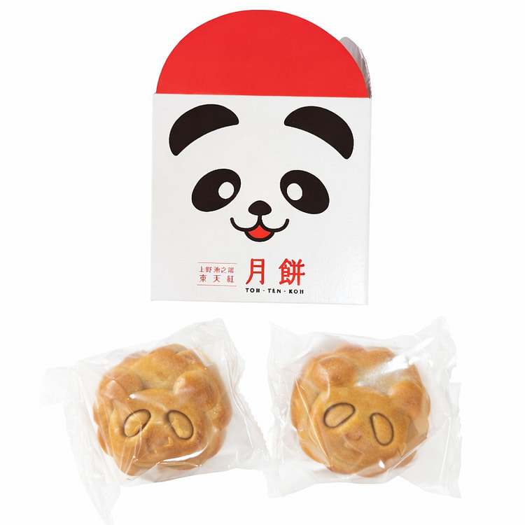 日本 东天红 熊猫造型月饼 红豆味 2个入/ 1 盒