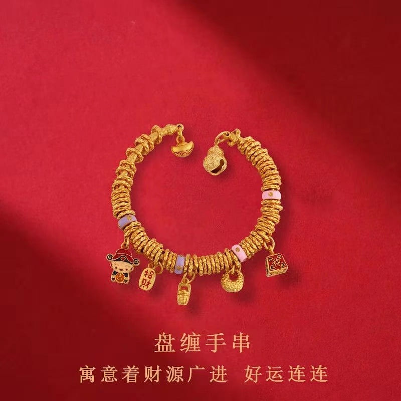 Coiled bracelet national wind God of Wealth 1 box