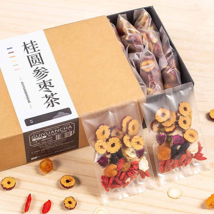 禾康 人参红枣桂圆枸杞茶补气养血10g*20包