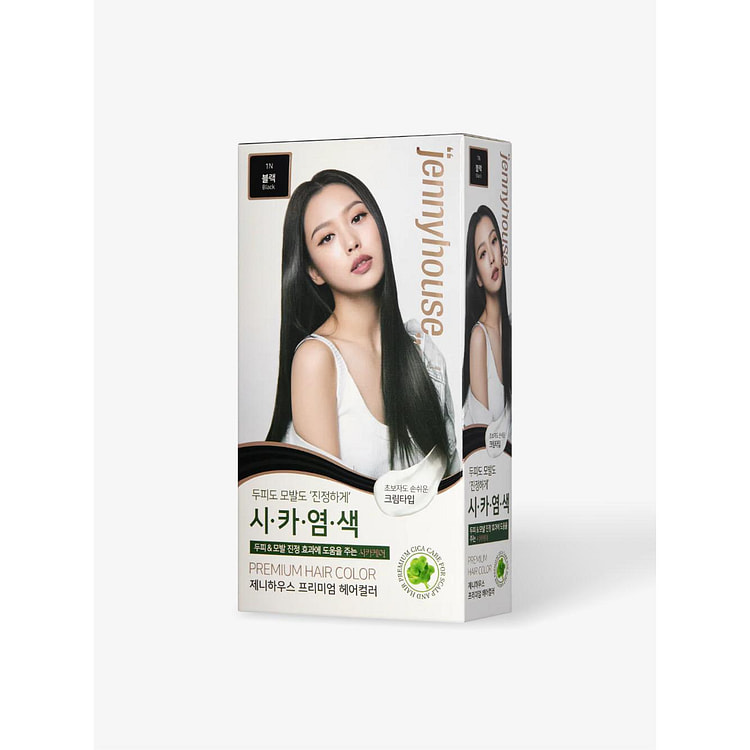 珍妮之家 1N 黑色高级植物染发剂 120克 1 份